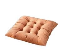 (Only includes the seat cushion no other items) Double-Sided Cushions for Kitchen Chairs Solid Color Upholstered Seat Covers with Ties Dining Room & Living Room Floor Cushions for Indoor/Outdoor Use