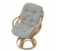 (Only includes the seat cushion no other items) Hanging Swing Chair Cushion - Light Grey Rattan Wicker Seat Pad for Recliners and Armchairs - Comfortable and Stylish Outdoor/Indoor Cushions