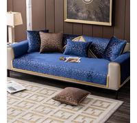 (Only includes the seat cushion no other items) Luxury Velvet Sofa Cover with Gold Print Washable Design with Wide Edges Perfect for Protecting Furniture from Kids Dogs and Pets.