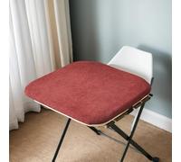 (Only includes the seat cushion no other items) Memory Foam Square Chair Cushions with Zipper Non-Slip Velvet Dining Seat Pads 45x45cm Comfortable Garden Cushions 2 Count (Pack of 1)