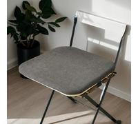 (Only includes the seat cushion no other items) Memory Foam Velvet Square Chair Cushions Non-Slip Dining Seat Pads 45x45cm Comfortable Garden Cushions 4 Pack for Dining Chairs