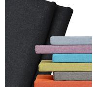 (Only includes the seat cushion no other items) Outdoor Indoor Cushion Cover Replacement 180x55x5cm Black Linen Seat Cushion Cover with Zipper for Garden Bench Sofa Patio Furniture Stylish &