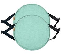 (Only includes the seat cushion no other items) Round Stool Cushions - Non-Slip Seat Cushions for Kitchen Stools 30/33/35/40/45cm Pack of 1/2/4 Comfortable & Stylish Ideal for Home Decor - Green