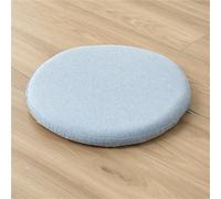 (Only includes the seat cushion no other items) Set of 2 Round Soft Cushions for Chairs - Comfortable Solid Color Linen Seat Pads for Kitchen Dining Room Office and Garden - & Stylish Decor