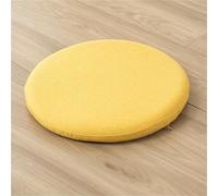 (Only includes the seat cushion no other items) Set of 2 Round Soft Linen Cushions for Dining Room Kitchen Office and Garden - Comfortable Solid Color Seat Pads for Enhanced Style and Comfort