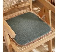 (Only includes the seat cushion no other items) Set of 3 Soft Natural Rattan Cushions for Dining Chairs Non-Slip Office Summer Sofa Seat Cushions 40x40cm Ideal for Home and Garden Use