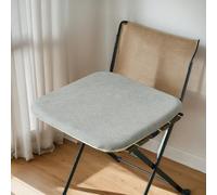 (Only includes the seat cushion no other items) Square Velvet Zipper Cushions for Dining Chairs - Memory Foam Non-Slip Garden Seat Pads 45x45cm Comfortable & Stylish 2 Count (Pack of 1)