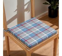(Only includes the seat cushion no other items) Thick Washable Dining Chair Cushions 40x40cm with Ties Square Polyester Seat Pads for Garden Kitchen Office - Anti-Slip Comfortable 1 Count