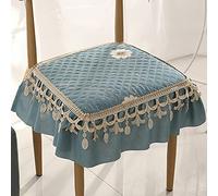 (Only includes the seat cushion no other items) Washable Kitchen Chair Cushions Modern Elegant Foam Seat Pads for Dining Room Patio Rocking Chair - 4 Pack (45x45cm) - Perfect for Home Decor