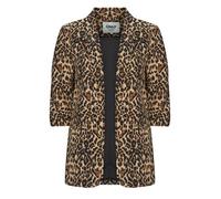 Only Jacket ONLELLY 3/4 LIFE BLAZER AOP in Brown UK 8