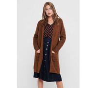 Only 'Jade' Worn Open Long Cardigan Rust