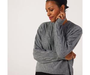 Only Jeanett Cable Knitted Jumper BIRCH EXTRA SMALL