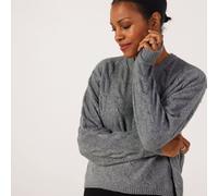 Only Jeanett Cable Knitted Jumper GREY LARGE
