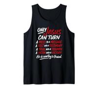 Only Jesus Can Turn Mess To Message Victim To Victory Best Tank Top