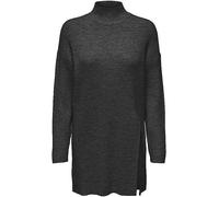 Only 'Katia' Longline Rib Knit Jumper Dark Grey Marl