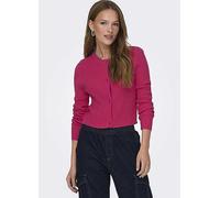 Only 'Katia' Rib Knit Cardigan Raspberry Sorbet