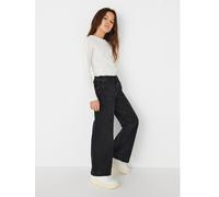 Only Kids Girls Comet Wide Leg Jeans, Black, Size Age: 14 Years Black