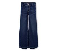 Only Kids Girls Comet Wide Leg Jeans, Dark Blue, Size Age: 7 Years Dark Blue