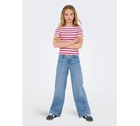 Only Kogcomet Wide DNM Lb Noos Trousers for Girls and Girls, Light Blue Denim, 164 cm
