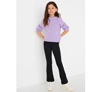Only Kids Girls Flared Trousers, Black, Size Age: 14 Years Black