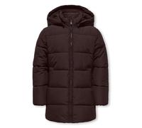 Only Kids Girls Longline Padded Coat, Chocolate Torte, Size 14 Years Chocolate Torte