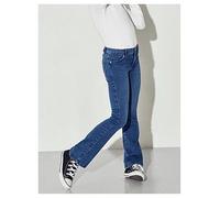 Only Kids Girls Royal Life Flared 504 Jeans, Medium Blue Denim, Size Age: 11 Years Medium Blue Denim