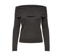 ONLY Onlkatia Ls Off Shoulder KNT Noos, Chocolate Cake, M