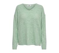 Only Knitted V-Neck Jumper Light Green