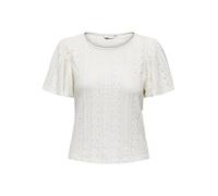 ONLY Women's Onlriverside S/S Flaired Top JRS T-Shirt, White, XL