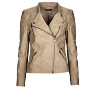 Only Leather jacket ONLAVA FAUX LEATHER BIKER OTW in Beige UK 10