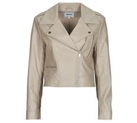 Only Leather jacket ONLCARMEN FAUX LEATHER in Beige EU S