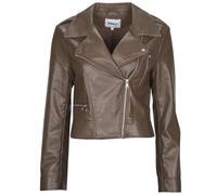 Only Leather jacket ONLCARMEN FAUX LEATHER in Brown EU XL