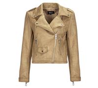 Only Leather jacket ONLSCOOTIE FAUX SUEDE BIKER JACKET OTW in Beige EU XS