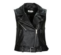 Only Leather jacket ONLVERA FAUX LEATHER WAISTCOAT in Black EU XS