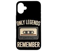 Only Legends Remember Retro Cassette Tape Case for iPhone 16 Plus