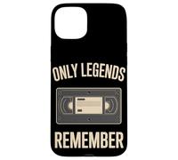 Only Legends Remember Retro VHS Tape Nostalgia Case for iPhone 15 Plus