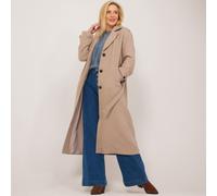 ONLY Long Belted Wool Trench Coat BEIGE 2XL