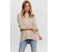Only Long Line Jumper Beige Marl