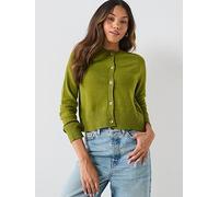 Only Long Sleeve Cropped Cardigan, Green, Size L, Women Green