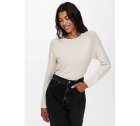 Only Long Sleeve Knitted Jumper Cream Marl