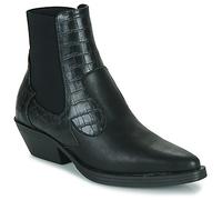 Only Low Ankle Boots ONLBRONCO-2 SHORT PU COWBOY BOOT in Black 5