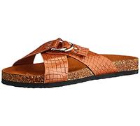 ONLY Men's Onlmaxi-2 Pu Croc Crossover Sandals Brown Size: 5 UK