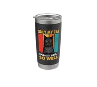 Only My Cat Knows Me So Well Vintage Bombay Cats Lover Stainless Steel Insulated Tumbler