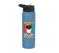 Only My Cat Knows Me So Well Vintage Ragdoll Cats Lover Stainless Steel Insulated Water Bottle