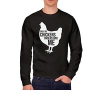 Only My Chickens Understand Me Men's Sweatshirt - Black X-Large