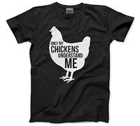 Only My Chickens Understand Me Men's Unisex T-Shirt - black Medium