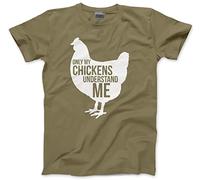 Only My Chickens Understand Me Men's Unisex T-Shirt - Khaki Medium