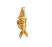 Only My Live Home 1.97 inch Cute Chinese Cloisonne Large Koi Fish Pendants for Jewelry Making Traditional craft Enamel Accessories Vivid Swing Carp DIY Necklace Bracelet Earrings Keychain Charms,