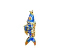 Only My Live Home 1.97 inch Cute Chinese Cloisonne Large Koi Fish Pendants for Jewelry Making Traditional craft Enamel Accessories Vivid Swing Carp DIY Necklace Bracelet Earrings Keychain Charms