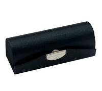 Only My Live Home 2 Pcs Plain Silk Brocade Lipstick Tubes Case with Mirror For Women, Chinese style Packaging Boxes, black, 3.15x1.18 inch about